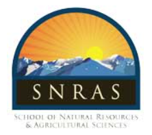 School of Natural Resources and Agricultural Sciences (SNRAS)