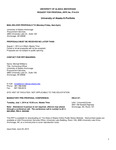 University of Alaska E-Portfolio Request for Proposal by Paul Wasko