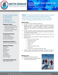 Arctic Domain Awareness Center Fact Sheet by Helena Wisniewski