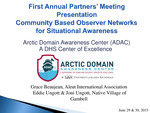 Community Based Observer Networks for Situational Awareness by Grace Beaujean, Eddie Ungott, and Joni Ungott