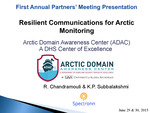 Resilient Communications for Arctic Monitoring by R. Chandramouli and K. P. Subbalakshmi