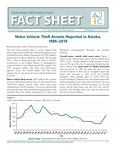 Motor Vehicle Theft Arrests Reported in Alaska, 1985–2016 by Random Reamey