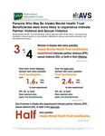 Persons Who May Be Alaska Mental Health Trust Beneficiaries were more likely to experience Intimate Partner Violence and Sexual Violence by Andrew Gonzalez, Ingrid Johnson, and Troy C. Payne