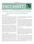 Sexual Misconduct and Sexual Assault Committed against University of Alaska Students by Lindsey Blumenstein and Brad A. Myrstol