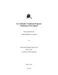 Sex Offender Treatment Program: Preliminary Description by Alaska Justice Statistical Analysis Unit