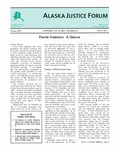 Alaska Justice Forum ; Vol. 9, No. 1 (Spring 1992) by Samuel H. Trivette, N/A Bureau of Justice Statistics, and Lawrence C. Trostle