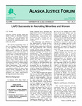 Alaska Justice Forum ; Vol. 7, No. 3 (Fall 1990) by Trostle C. N/A, N/A Bureau of Justice Statistics, and Lisa Rieger