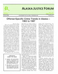 Alaska Justice Forum ; Vol. 6, No. 1 (Spring 1989) ﻿ by Parry L. N/A, N/A Bureau of Justice Statistics, and Stephen Conn