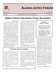 Alaska Justice Forum ; Vol. 5, No. 3 (Fall 1988) by Schafer E. N/A, Stephen Conn, and N/A Bureau of Justice Statistics