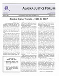 Alaska Justice Forum ; Vol. 5, No. 4 (Winter 1989) by Parry L. N/A, N/A Bureau of Justice Statistics, and Allan R. Barnes