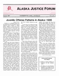 Alaska Justice Forum ; Vol. 4, No. 2 (Summer 1987) by Parry L. N/A, N/A Bureau of Justice Statistics, and Nella Lee