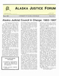 Alaska Justice Forum ; Vol. 4, No. 4 (Winter 1988) by Bremson N/A, Teresa White Carns, Marla N. Greenstein, Bill Parker, and N/A Bureau of Justice Statistics
