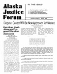 Alaska Justice Forum ; Vol. 2, No. 1 (January 1978) by Ben L. Neff, Phyllis Bardonski, Arlene Warden, and Peter Smith Ring
