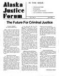 Alaska Justice Forum ; Vol. 2, No. 5 (June 1978) by John E. Havelock, Teresa J. White, Peter Smith Ring, and N/A UAA Criminal Justice Center