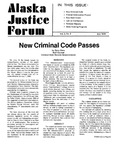 Alaska Justice Forum ; Vol. 2, No. 6 (July 1978) by Barry Stern, Chris Cobb, Elliott H. Robinson, and Peter Smith Ring