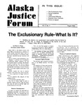 Alaska Justice Forum ; Vol. 2, No. 7 (August 1978) by Peter Smith Ring, Samuel H. Trivette, Marian Kowacki, and N/A UAA Criminal Justice Center