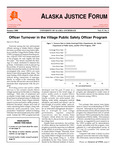 Alaska Justice Forum ; Vol. 17, No. 2 (Summer 2000) by Wood S. N/A and Sharon Araji