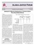 Alaska Justice Forum ; Vol. 16, No. 4 (Winter 2000) by Riley N/A and N/A UAA Justice Center