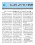Alaska Justice Forum ; Vol. 13, No. 4 (Winter 1997) by Claus N/A and N/A Bureau of Justice Statistics