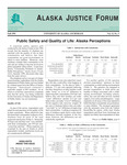 Alaska Justice Forum ; Vol. 12, No. 3 (Fall 1995) by Bureau of Justice Statistics