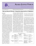 Alaska Justice Forum ; Vol. 29, No. 3-4 (Fall 2012 / Winter 2013) by Brian Jarrett and N/A UAA Justice Center