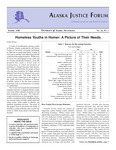 Alaska Justice Forum ; Vol. 22, No. 2 (Summer 2005) by Rosay B. N/A, John Riley, and Brad A. Myrstol