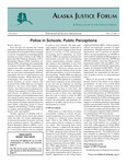 Alaska Justice Forum ; Vol. 27, No. 3 (Fall 2010) ﻿ by Brad A. Myrstol, Marny Rivera, and Deborah Periman