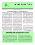 Alaska Justice Forum ; Vol. 32, No. 2-3 (Summer/Fall 2015) by Kristin S. Knudsen, Troy C. Payne, Daniel Reinhard, and Barbara Armstrong