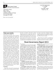 Rural Governance Report 2014 by Kimmel N/A