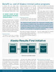Benefit vs. Cost of Alaska Criminal Justice Programs by UAA Justice Center