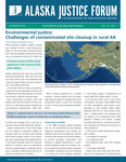 Environmental Justice: Challenges of Contaminated Site Cleanup in Rural AK by Paula Williams and Pamela Cravez