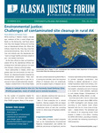 Alaska Justice Forum ; Vol. 35, No. 1 (Summer 2018) by Pamela Cravez and Paula Williams