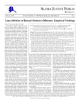 Case Attrition of Sexual Violence Offenses: Empirical Findings by Darryl S. Wood and André B. Rosay