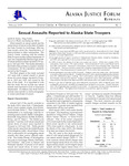 Sexual Assaults Reported to Alaska State Troopers by André B. Rosay, Greg Postle, Darryl S. Wood, and Katherine TePas