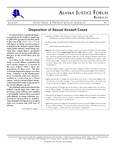 Disposition of Sexual Assault Cases by UAA Justice Center