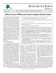 A Brief Look at VPSOs and Violence against Women Cases by UAA Justice Center
