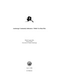 Anchorage Community Indicators: Public Use Data Files by Robert H. Langworthy