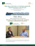 Elder Abuse: More Than 1 in 9 Alaskan Women 60+ Experienced Abuse in the Past Year (transcript) by André B. Rosay and L. Diane Casto