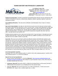 BIOL A112L Human Anatomy and Physiology II Laboratory Syllabus