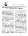 Import of Substitution in Alaska by Lee Huskey