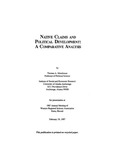 Native Claims and Political Development: A Comparative Analysis by Thomas Morehouse