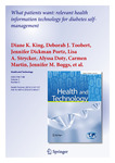 What patients want: Relevant health information technology for diabetes self-management. by Diane King