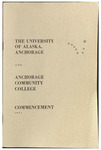 University of Alaska Anchorage and Anchorage Community College Commencement Program, May 1971 by N/A N/A
