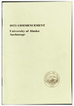 University of Alaska Anchorage Commencement Program, May 1975 by N/A N/A
