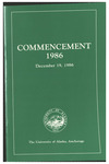 University of Alaska Anchorage Commencement Program. December 1986 by N/A N/A