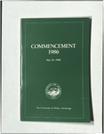 University of Alaska Anchorage Commencement Program. May 1986 by N/A N/A
