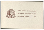 Anchorage Community College Commencement Program. May 1960 by N/A N/A