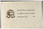 Anchorage Community College Commencement Program. May 1962 by N/A N/A