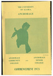 Anchorage Community College Commencement Program. May 1973 by N/A N/A