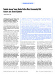 Suicide Among Young Alaska Native Men: Community Risk Factors and Alcohol Control by Matthew Berman